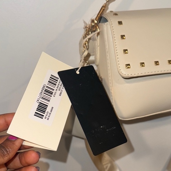 Valentino Orlandi Cream Studded Crossbody Bag - Picture 7 of 10